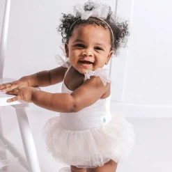 Posh Peanut Tulle Smocked Bodysuit Dress Flash Sale