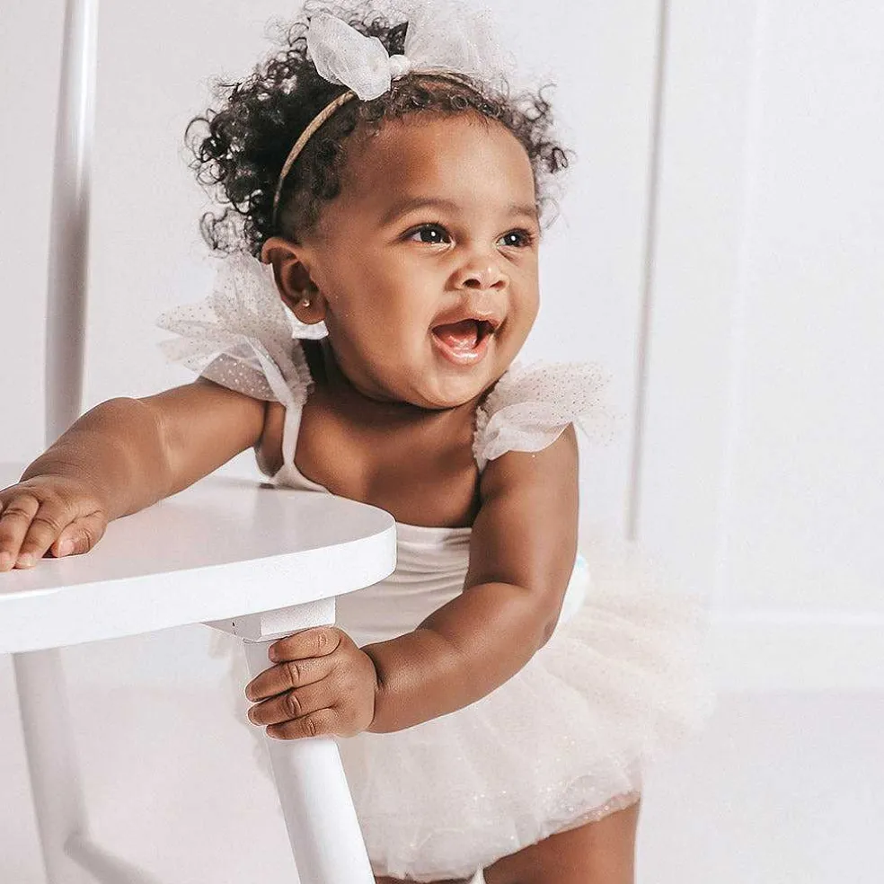 Posh Peanut Tulle Smocked Bodysuit Dress Flash Sale