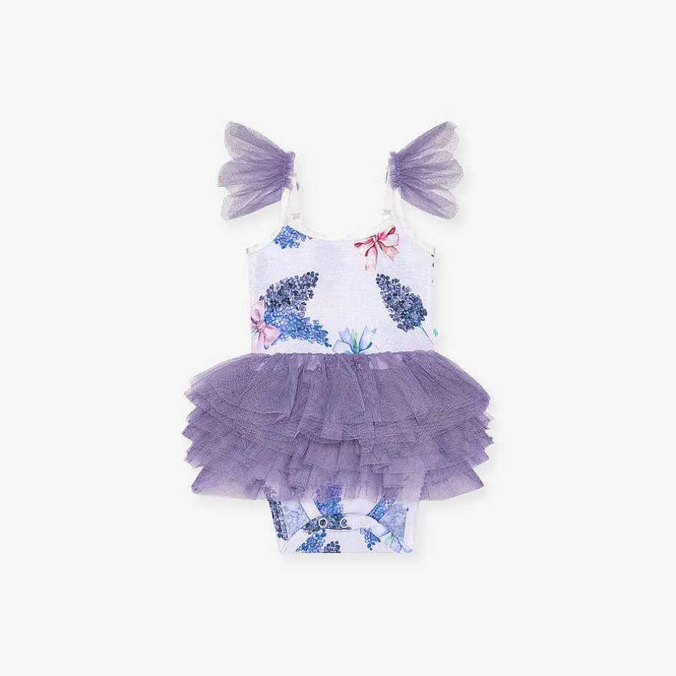 Posh Peanut Tulle Smocked Bodysuit Dress Discount