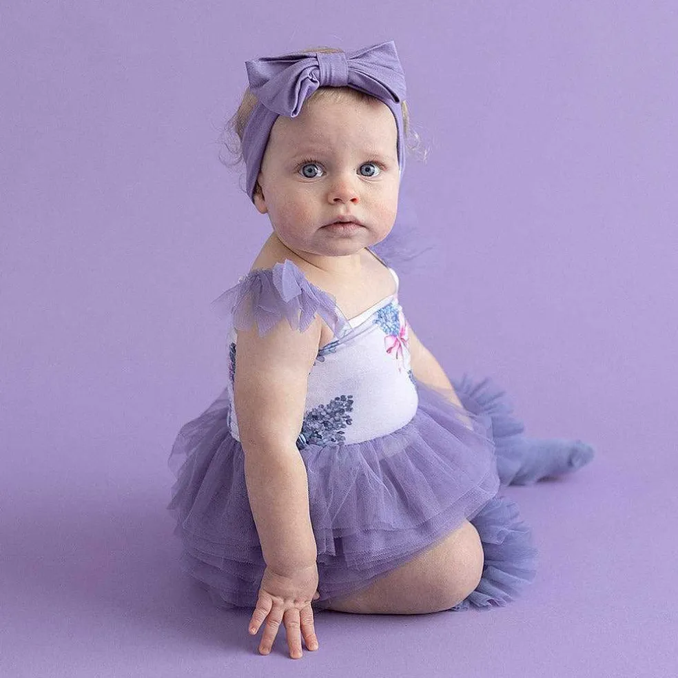 Posh Peanut Tulle Smocked Bodysuit Dress Discount