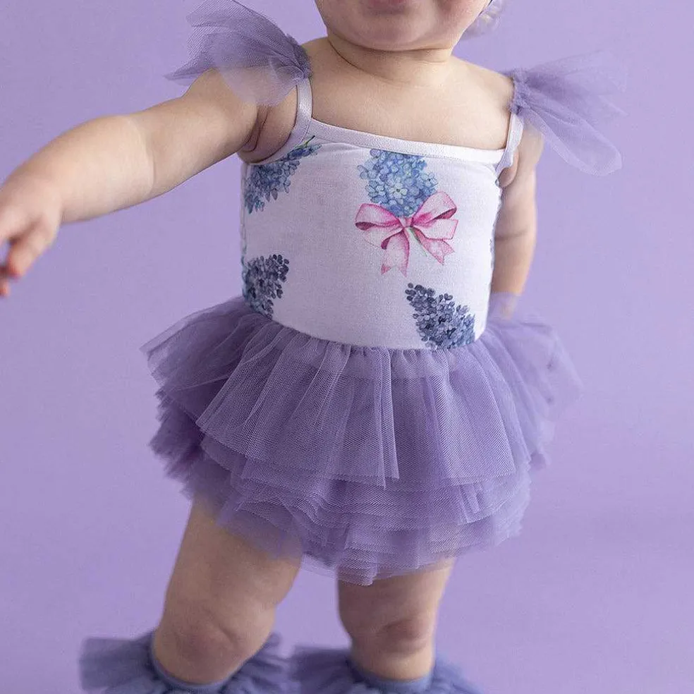 Posh Peanut Tulle Smocked Bodysuit Dress Discount