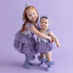 Posh Peanut Tulle Smocked Bodysuit Dress Discount