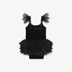 Posh Peanut Tulle Smocked Bodysuit Dress Cheap