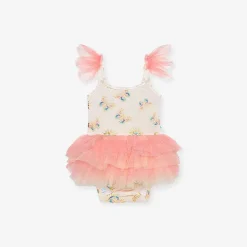 Posh Peanut Tulle Smocked Bodysuit Dress Sale
