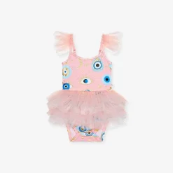 Posh Peanut Tulle Smocked Bodysuit Dress Flash Sale