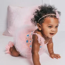 Posh Peanut Tulle Smocked Bodysuit Dress Flash Sale