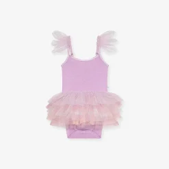 Posh Peanut Tulle Smocked Bodysuit Dress Shop