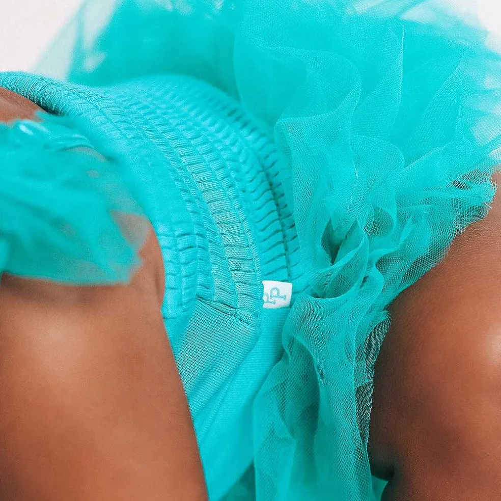 Posh Peanut Tulle Smocked Bodysuit Dress Clearance