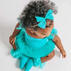 Posh Peanut Tulle Smocked Bodysuit Dress Clearance