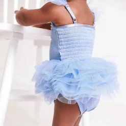 Posh Peanut Tulle Smocked Bodysuit Dress Store