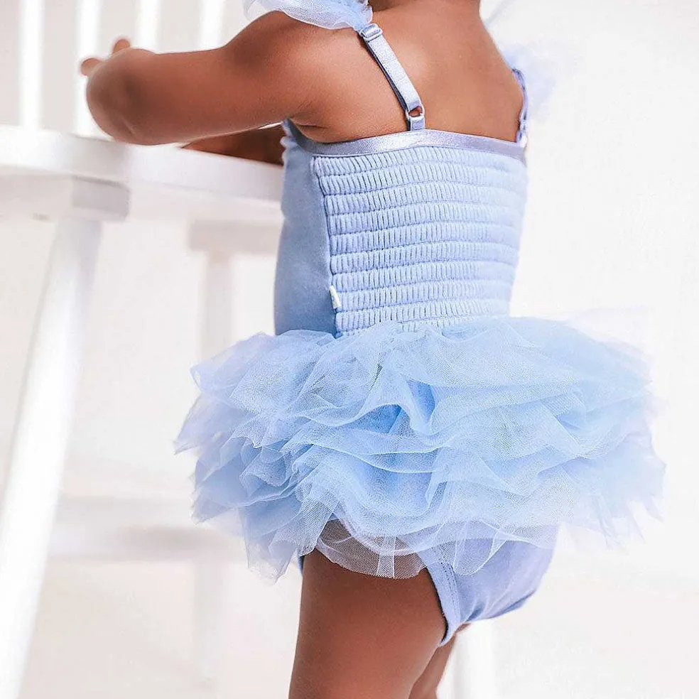 Posh Peanut Tulle Smocked Bodysuit Dress Store