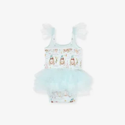 Posh Peanut Tulle Smocked Bodysuit Dress Outlet