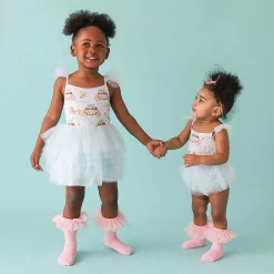 Posh Peanut Tulle Smocked Dress Flash Sale