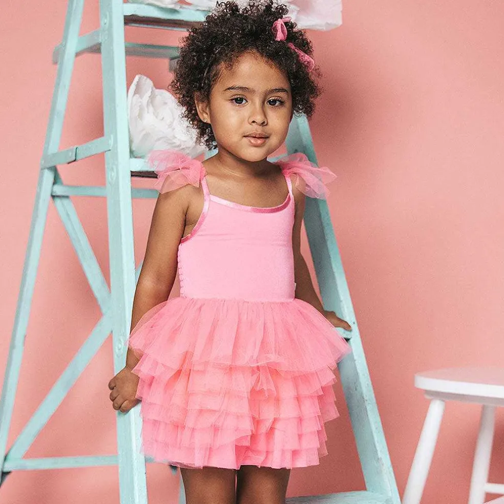 Posh Peanut Tulle Smocked Dress Cheap