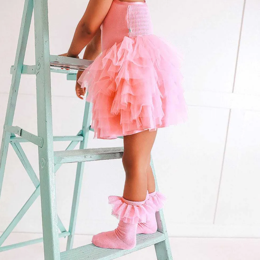 Posh Peanut Tulle Smocked Dress Cheap