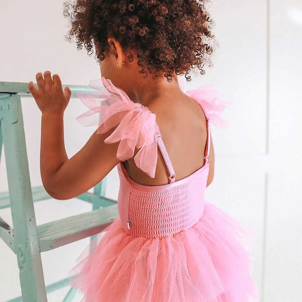 Posh Peanut Tulle Smocked Dress Cheap