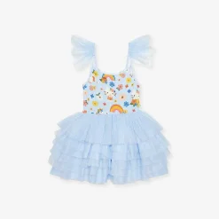 Posh Peanut Tulle Smocked Dress Cheap