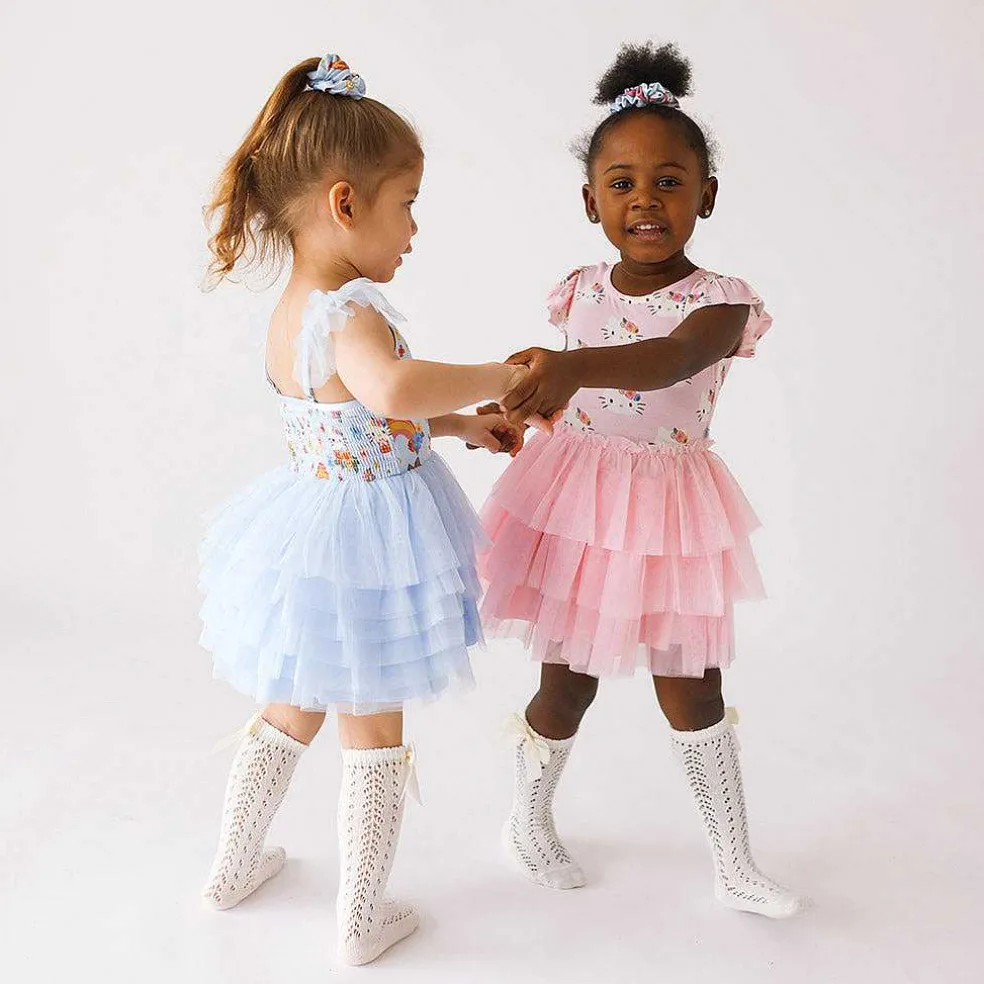 Posh Peanut Tulle Smocked Dress Cheap