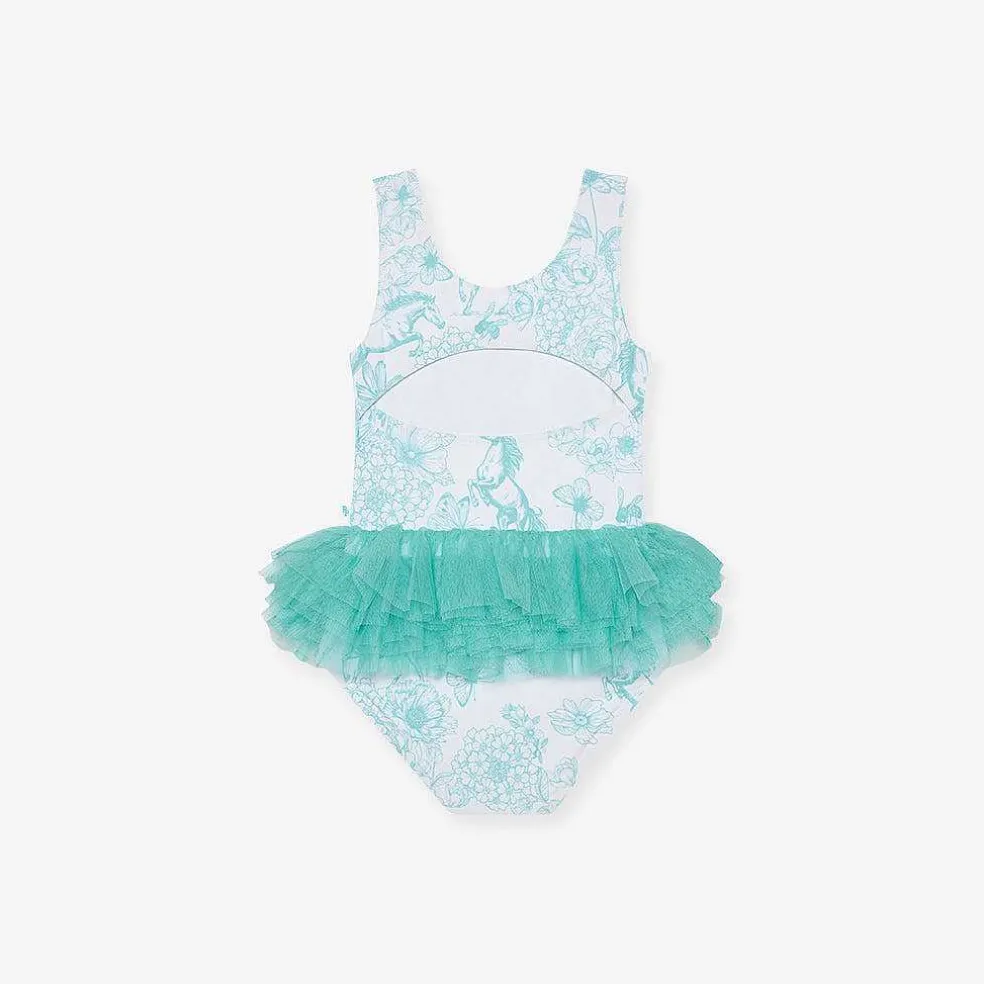 Posh Peanut Tulle Swimsuit New