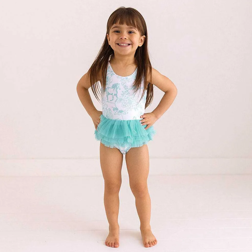 Posh Peanut Tulle Swimsuit New