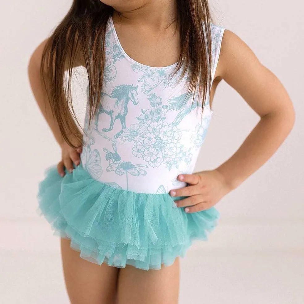 Posh Peanut Tulle Swimsuit New