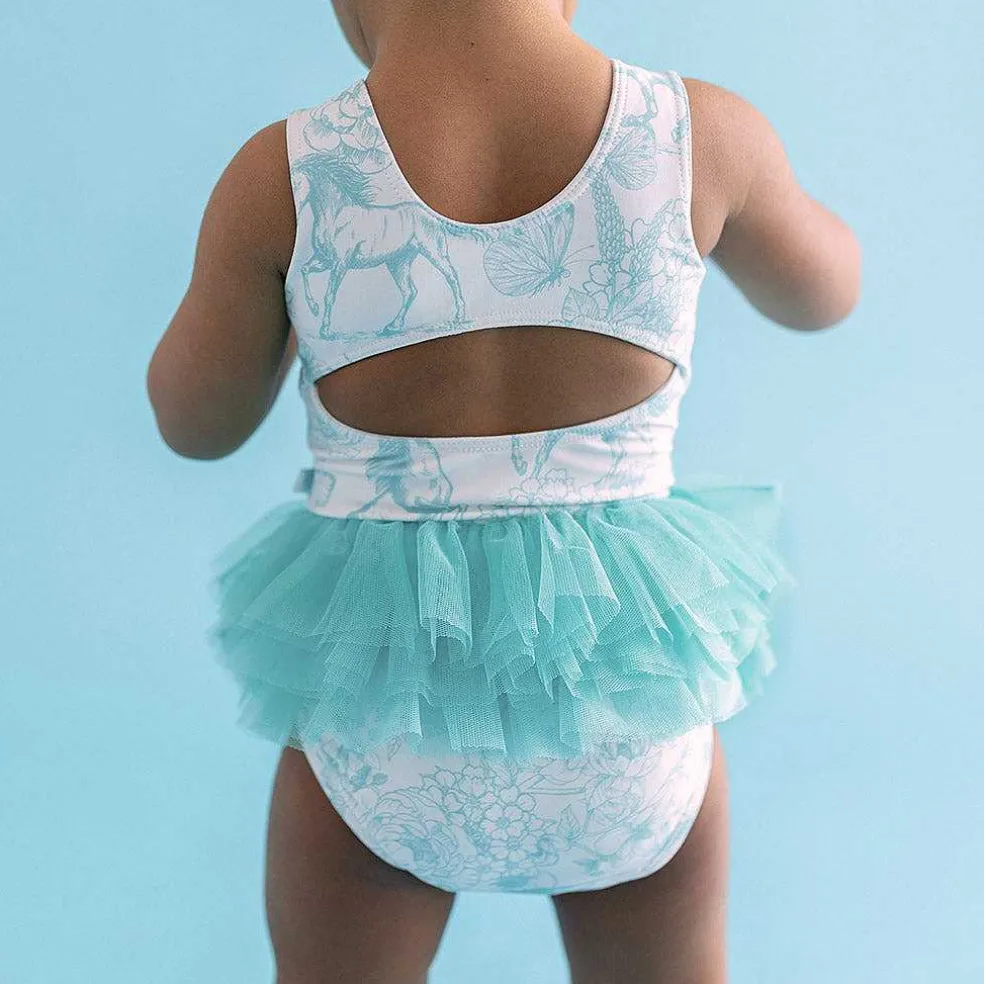 Posh Peanut Tulle Swimsuit New