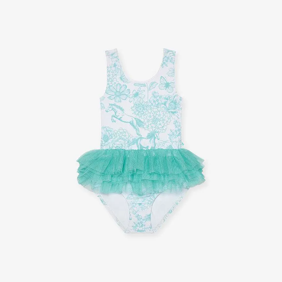 Posh Peanut Tulle Swimsuit New