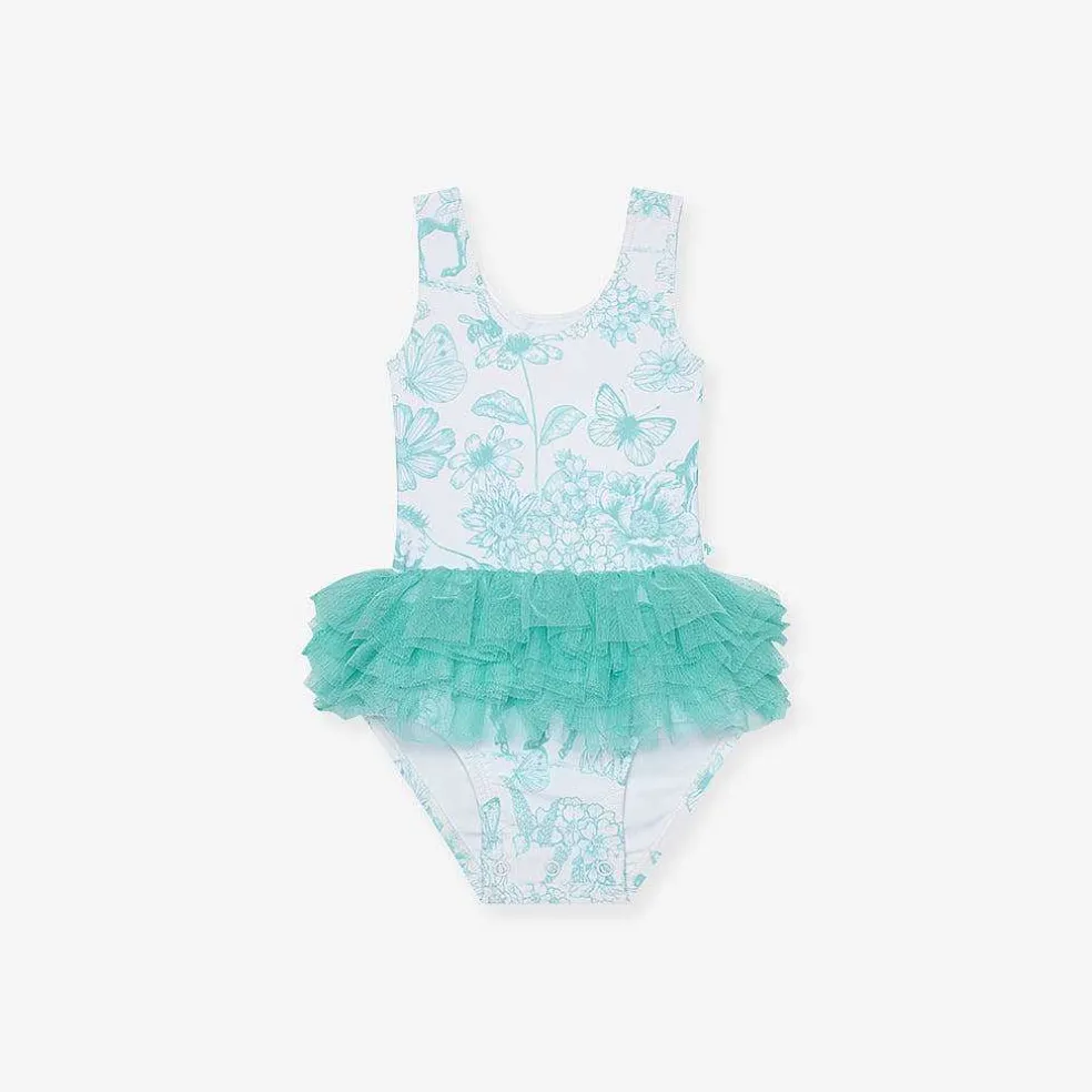 Posh Peanut Tulle Swimsuit New