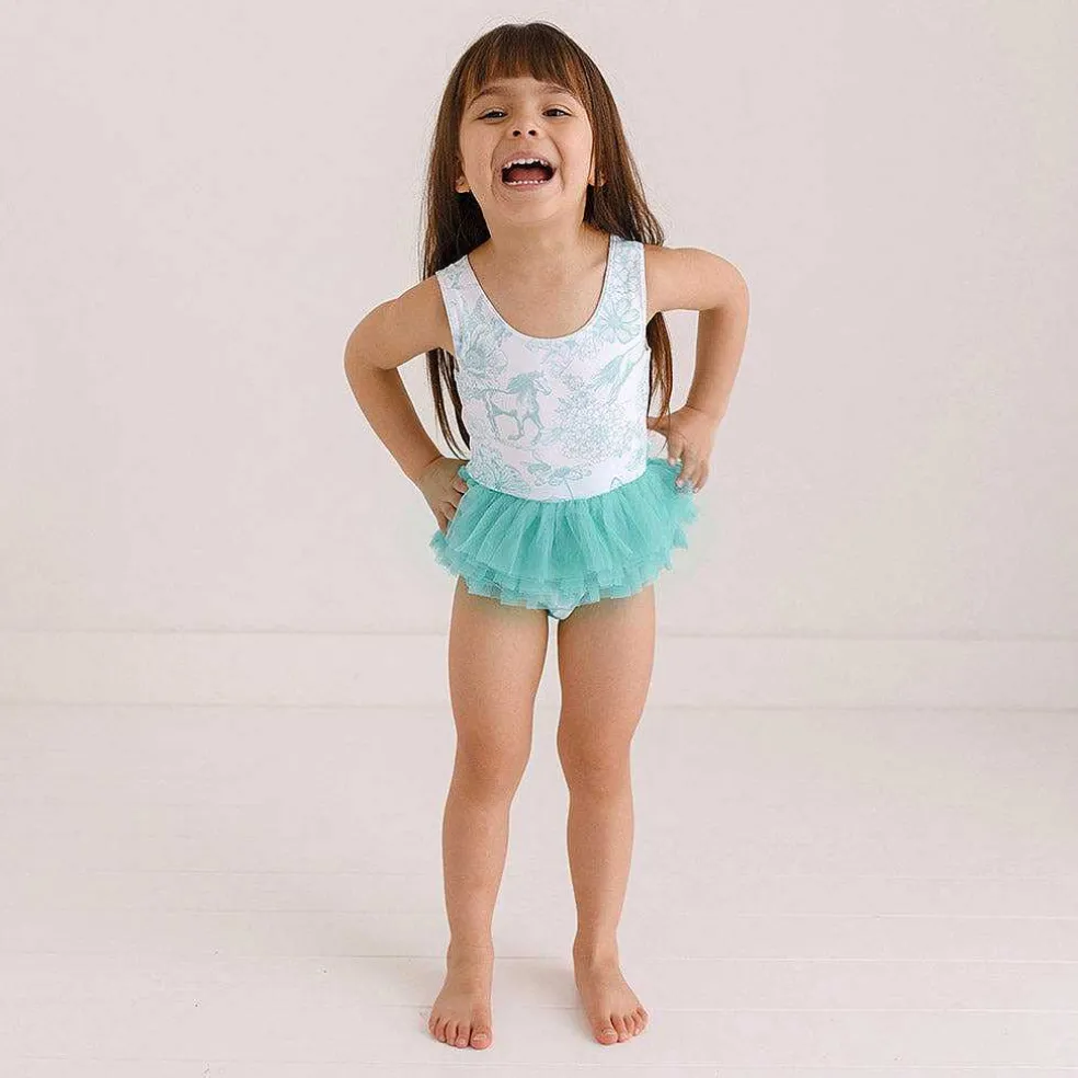 Posh Peanut Tulle Swimsuit New