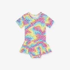 Posh Peanut Twirl Skirt Bodysuit Dress Clearance