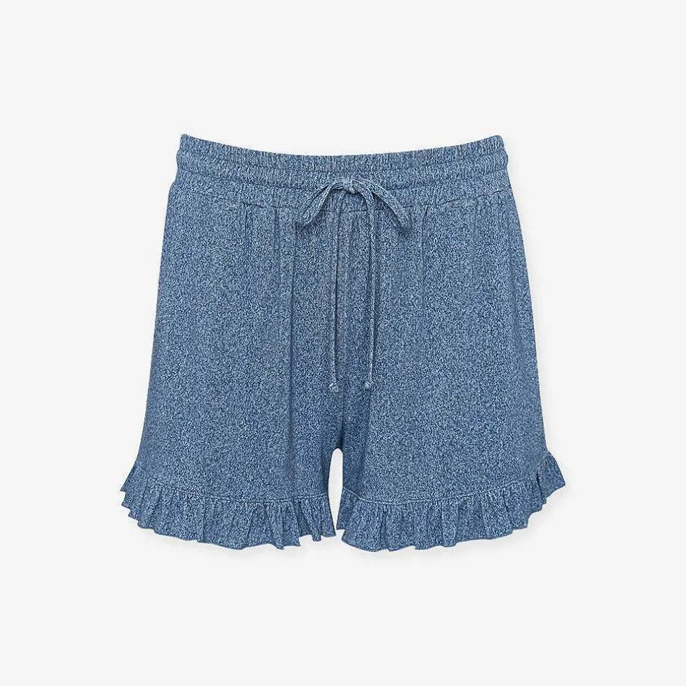 Posh Peanut Women'S French Terry Ruffled Shorts Store