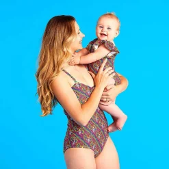 Posh Peanut Women'S Knot Front Piece Swimsuit Outlet