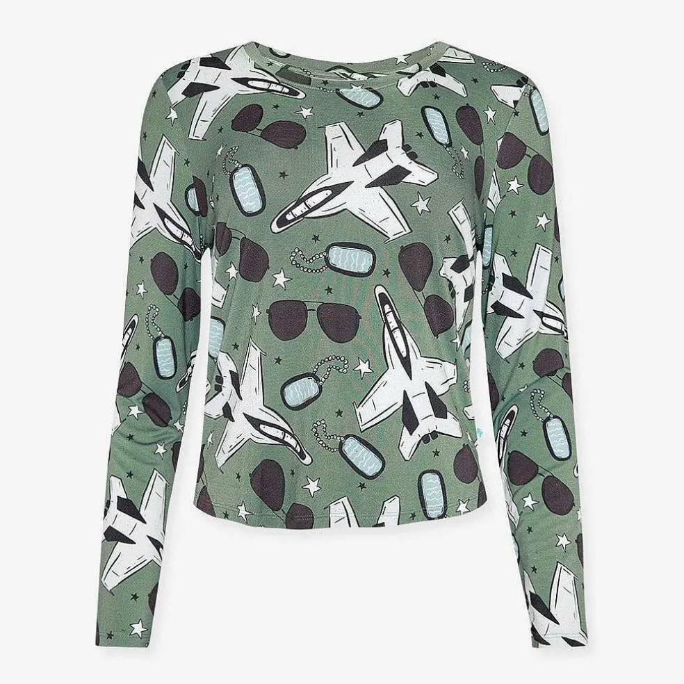 Posh Peanut Women'S Long Sleeve Scoop Loungewear Sale