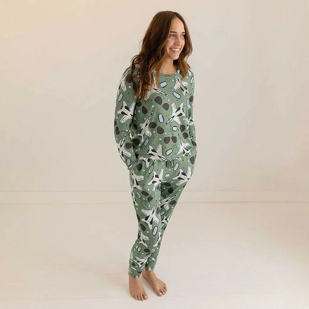 Posh Peanut Women'S Long Sleeve Scoop Loungewear Sale