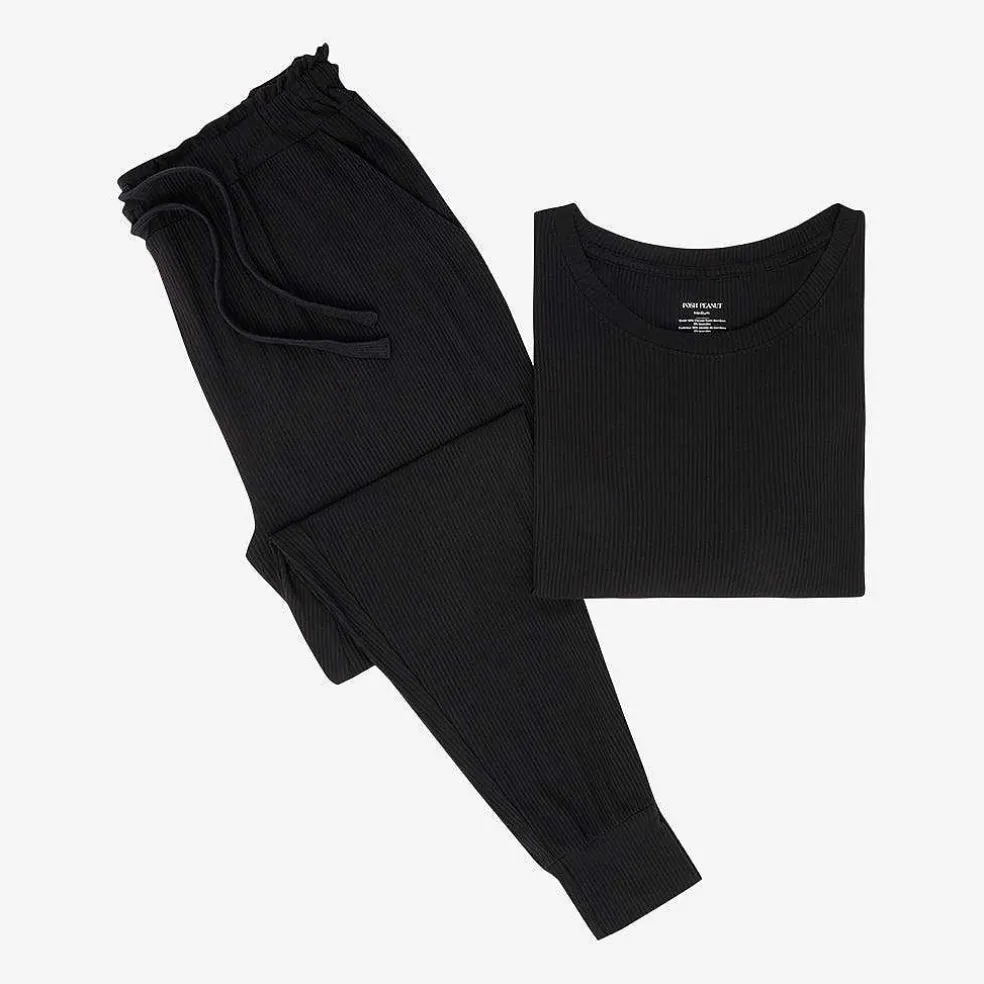 Posh Peanut Women'S Long Sleeve Scoop Loungewear Clearance
