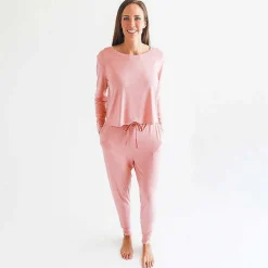 Posh Peanut Women'S Long Sleeve Scoop Loungewear New