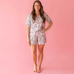 Posh Peanut Women'S Luxe Pajama Short Set Flash Sale