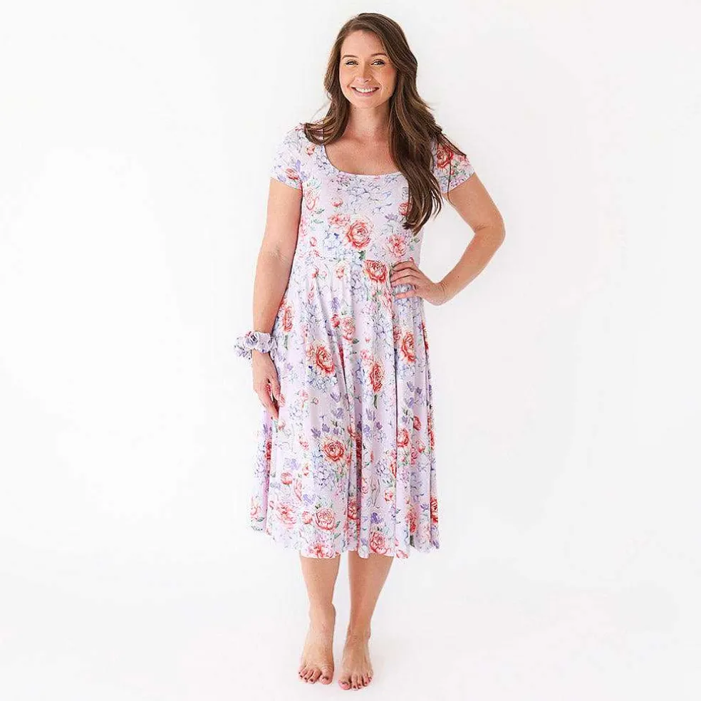 Posh Peanut Women'S Scoop Midi Dress Outlet