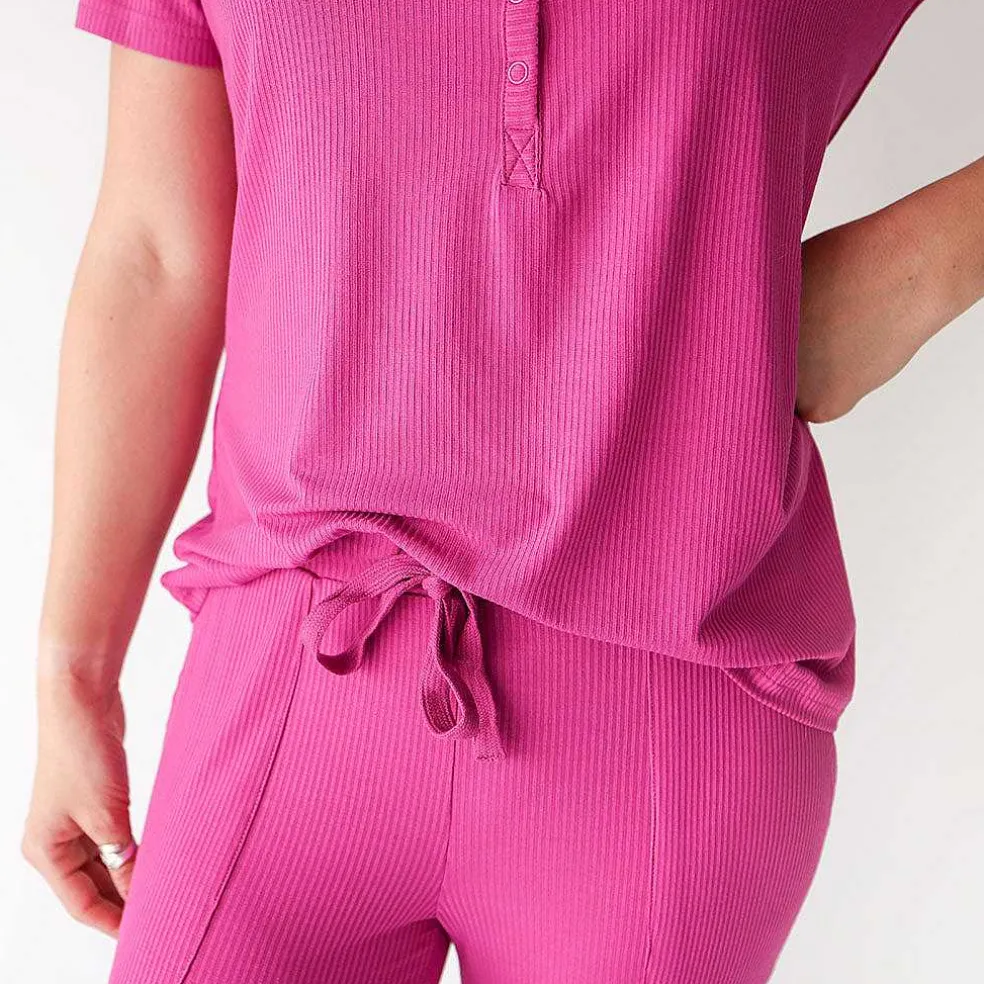 Posh Peanut Women'S Short Sleeve Loungewear Best Sale