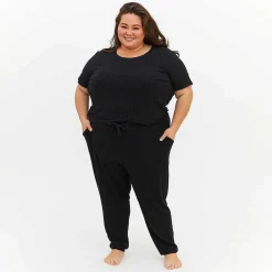 Posh Peanut Women'S Short Sleeve Scoop Loungewear New