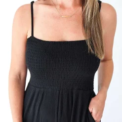 Posh Peanut Women'S Sleeveless Smocked Jumpsuit Outlet