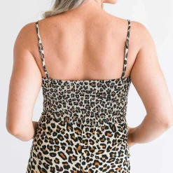 Posh Peanut Women'S Sleeveless Smocked Jumpsuit Sale