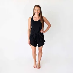Posh Peanut Women'S Tank Ruffled Short Set Discount