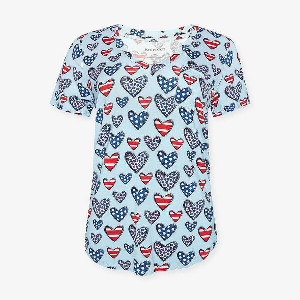 Posh Peanut Women'S V-Neck Tee Cheap