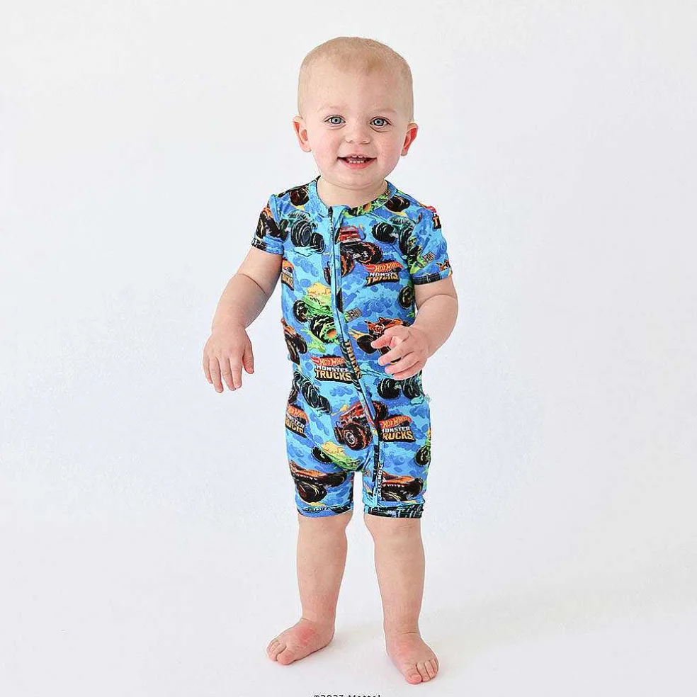 Posh Peanut Zippered Romper New