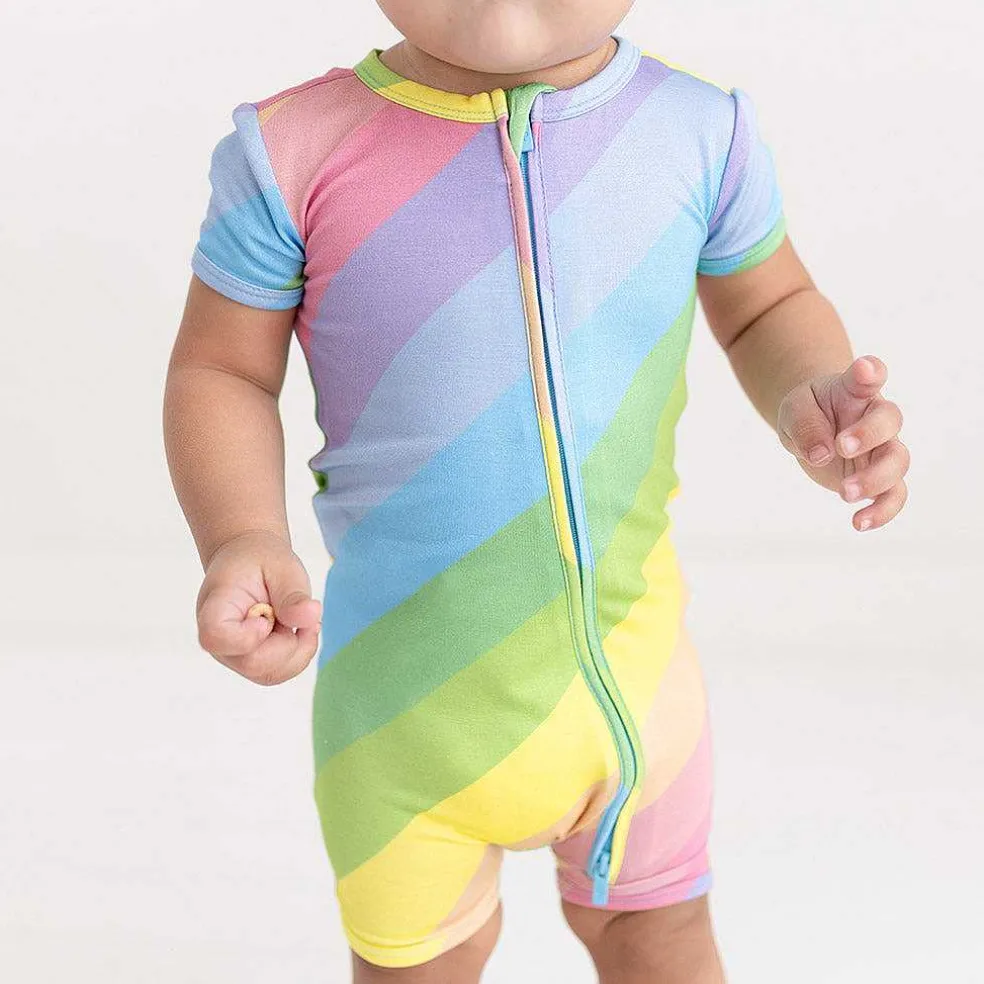 Posh Peanut Zippered Romper Sale