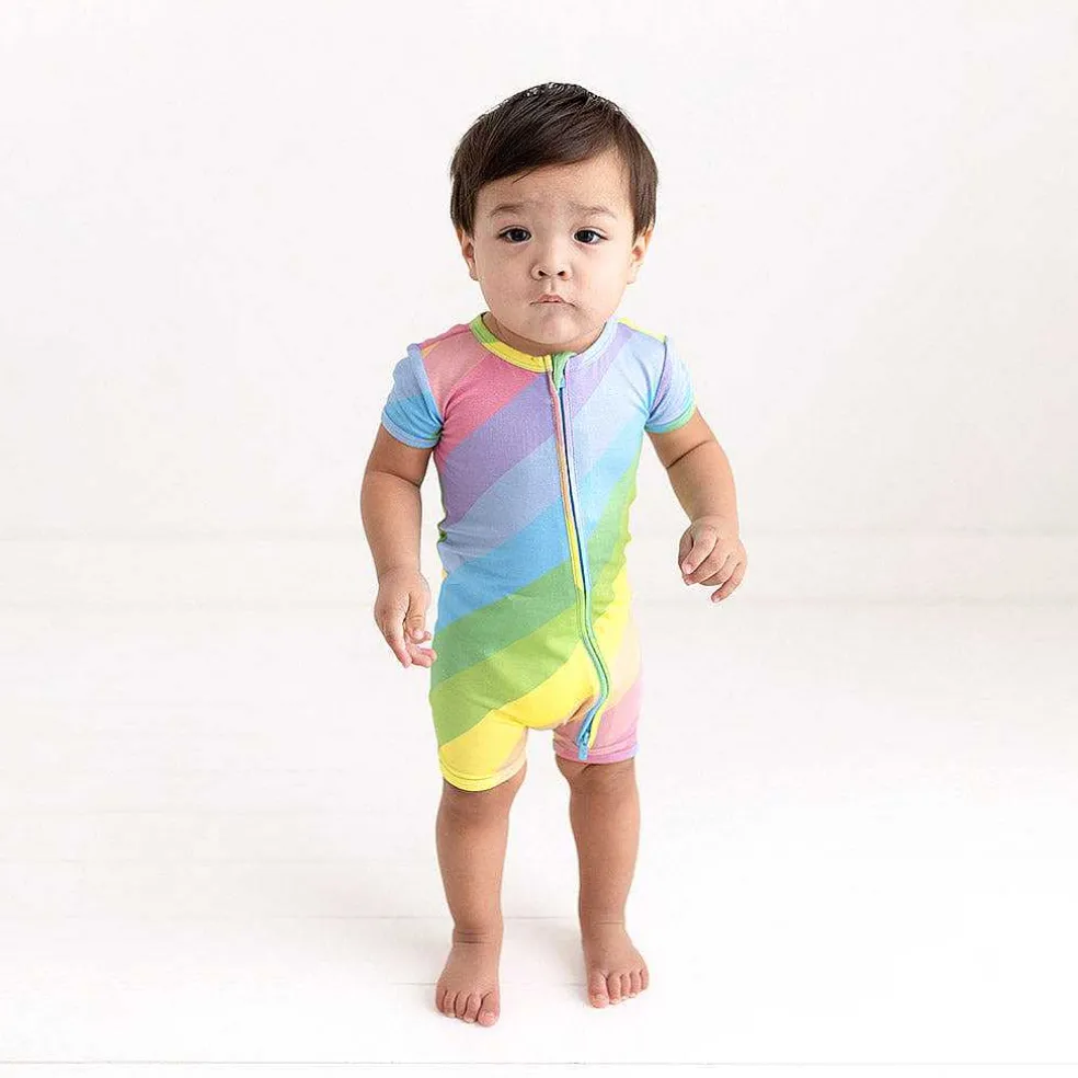 Posh Peanut Zippered Romper Sale